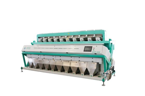 OEM เครื่องคัดเเยกสีข้าวนึ่งขนาดใหญ่ 10 ราง 640 ช่อง