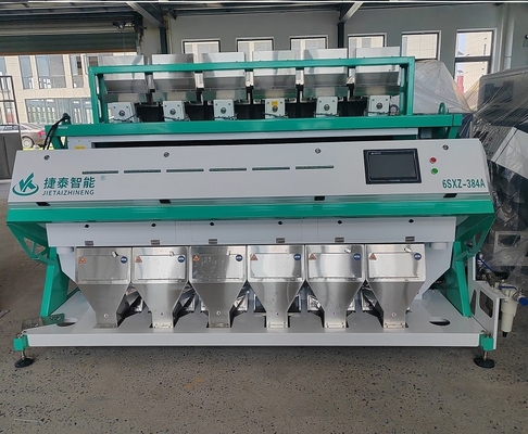 เครื่องคัดเเยกสีเมล็ดข้าว 6SXZ-384A สำหรับอุตสาหกรรมเมล็ดข้าว ถั่ว ถั่ว